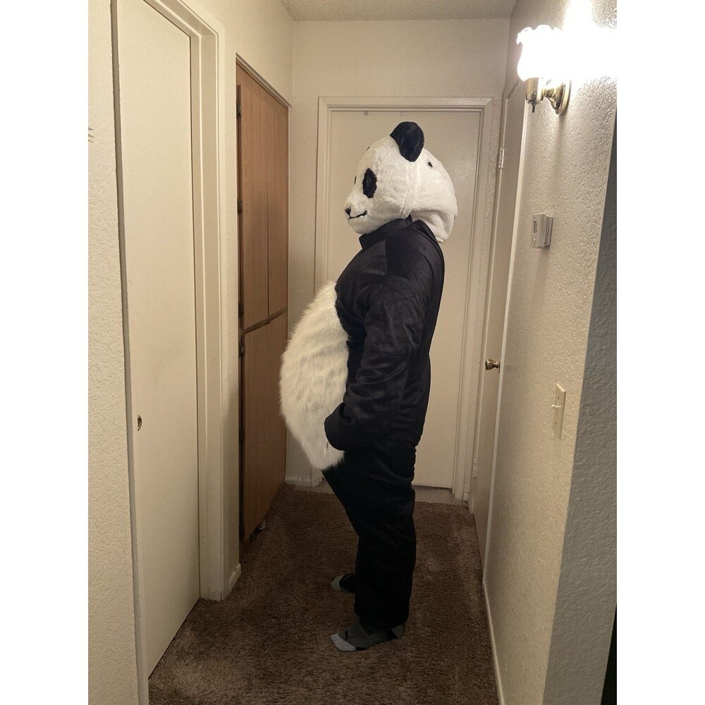 Halloween Cute Panda Mascot Costume Cosplay Halloween Hairy Adult Party Xl